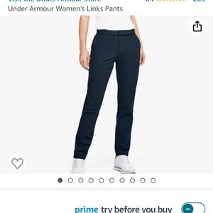 Under Armour women’s links pants in grey. Size 6. Gently used.